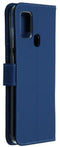 Accezz Galaxy A21s - Wallet Softcase Booktype - 3 pashouders - Blauw