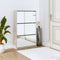 vidaXL - Schoenenkast - drielaags - met - spiegel - 63x17x102,5 - cm - eiken
