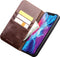Qialino - lederen luxe bookcase hoes - Geschikt voor iPhone 13 - Bruin
