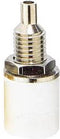 TRU COMPONENTS Laboratoriumbus Bus, inbouw verticaal Stift-Ø: 4 mm Wit 1 stuk(s)