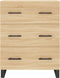 vidaXL - Dressoir - 69,5x34x90 - cm - bewerkt - hout - sonoma - eikenkleurig