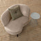 WOOOD Sara Loungefauteuil Rechts - Velvet - Khaki - 71x112x81
