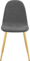 vidaXL - Eetkamerstoelen - 2 - st - fluweel - donkergrijs
