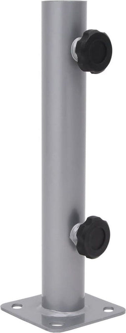 vidaXL - Parasolvoet - voor - Ø32/34/38 - mm - stok - staal - zilverkleurig