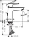 Hansgrohe Talis E - Wastafelkraan 110 - Trekwaste - Brushed bronze