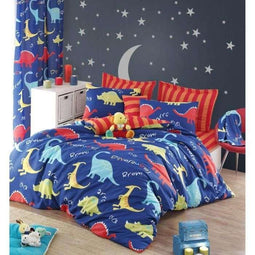 Beddengoedset - Dekbedovertrek 220 x 240 cm + 2 kussenslopen 60 x 60 cm - 65% katoen 35% polyester - Blauw