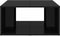 vidaXL - Salontafels - 4 - st - 33x33x33 - cm - bewerkt - hout - hoogglans - zwart