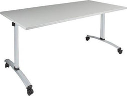 Verrijdbare klaptafel Perudo breed 160CM diep 80CM bladkleur Kersen framekleur Wit (RAL9010)
