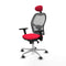 Jorquera Piqueras y Crespo 3D086G1 - Bureaustoel met hoofdsteun - Verstelbare hoogte ademend - Rood