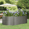 vidaXL - Plantenbak - 212x140x68 - cm - gepoedercoat - staal - grijs