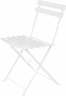 Trädgårdsstol Sira Wit Staal 41 x 46 x 80 cm (2 Stuks)