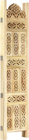 vidaXL - Kamerscherm - 3 - panelen - handgesneden - 120x165 - cm - massief - mangohout