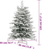 vidaXL - Kunstkerstboom - met - scharnieren - en - sneeuw - 120 - cm