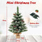 Coast Kunstkerstboom Tafelmodel 64 cm - Mini Kerstboom met 50 LED Lampjes - 8 Lichtstanden - Groen
