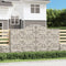 vidaXL - Schanskorven - 4 - st - gewelfd - 300x50x160/180 - cm - ijzer