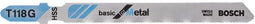 Bosch T 118 G - Decoupeerzaagblad - HSS gegolfd voor heel dun staal (0,5-1,5 mm) - 92 mm