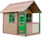 AXI Alex Speelhuis in Bruin/Groen - FSC hout - Houten Speelhuisje voor de tuin / buiten - Tuinhuisje met veranda voor kinderen - 10 jaar garantie
