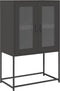 vidaXL - Hoge - kast - 68x39x107 - cm - staal - zwart