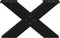 vidaXL - Salontafelpoten - 2 - st - X-vormig - 50x(30-31) - cm - staal - zwart