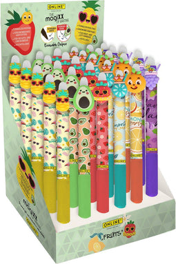 Online Magixx Fun Fruits - Gelschrijver 0.7mm Assorti - 30 stuks