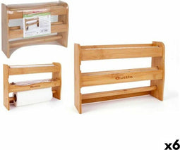 Keukenrolhouder Quttin 144914 Bamboe 36 x 10 x 25,5 x 10 cm (6 Stuks)