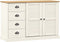 vidaXL - Dressoir - met - lades - VIGO - 113x40x75 - cm - massief - grenenhout - wit