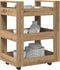 vidaXL - Keuken - Trolley - Artisan - Eiken - 60x45x80 - cm - Geengineerd - Hout