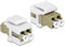 Delock 86347 - Keystone-module - 1 x LC Duplex vrouwelijk - 1 x LC Duplex vrouwelijk - Beige/Wit