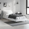 vidaXL - Bedframe - bewerkt - hout - wit - 75x190 - cm