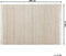 AFRIN - Laagpolig vloerkleed - Lichtbeige - 140 x 200 cm - Katoen