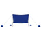 vidaXL - Strandluifel - met - zandankers - 304x300 - cm - blauw