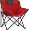 vidaXL - Campingstoelen - 2 - st - met - vakje - inklapbaar - rood