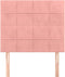vidaXL - Hoofdborden - 2 - st - 90x5x78/88 - cm - fluweel - roze