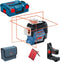 Bosch GLL 3-80 C - Laser - 3x 360° lijnen - Rood