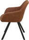 MONEE - Eetkamerstoel - Bruin - Polyester