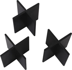 Decoratief Beeld - Voegkruis Herbruikbaar - Aluminium - Gardenlux - Zwart - 55 X 50 Cm