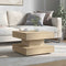 vidaXL - Salontafel - 360 - graden - draaibaar - 50x50x34,5 - cm - sonoma - eikenkleur