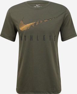 Nike Performance Dry Tee - Heren Sportshirt - Korte mouw - Cargo Khaki (2XL)