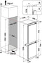 Privileg PCI 16S2 - Inbouw koel-vriescombinatie - 158 cm - 232 L inhoud - LessFrost - 35 dB