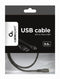 Gembird CCP-MUSB2-AMBM-0.5M - USB kabel A/Micro B - Vergulde contacten - Zwart