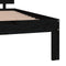 vidaXL - Bedframe - massief - grenenhout - zwart - 140x200 - cm
