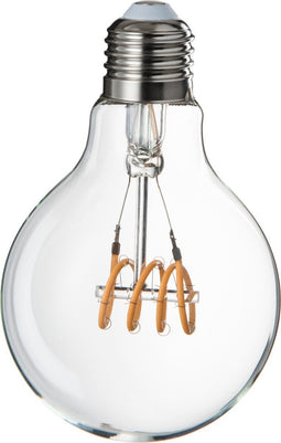 J-Line lamp G80 Quad Loop e27 - glas - transparant