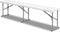 Feel Furniture - Opvouwbare picknicktafel - met dubbele bank - 180 x 70 cm