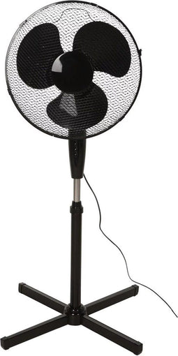Excellent Electrics Ventilator - Statiefventilator 41 cm 3 Snelheden Zwart