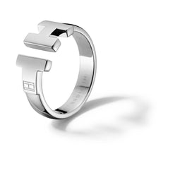Tommy Hilfiger Ring Dames 2700864B - Ring - Roestvrij staal - Grijs (maat 12)