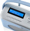Swan Draagbare Retro Radio DAB+ - Blauw - met Bluetooth