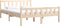 vidaXL - Bedframe - massief - hout - 140x190 - cm