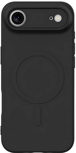 JUSTINCASE iPhone 17 - Soft Color TPU Hoesje - Magnetische Ring - Black