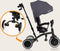 Lionelo Tris Plus - Driewieler - 2-in-1 tot 5 jaar - 360° draaibare zitting - Grey Stone