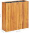 vidaXL - Plantenbak - verhoogd - met - 3 - potten - massief - acaciahout